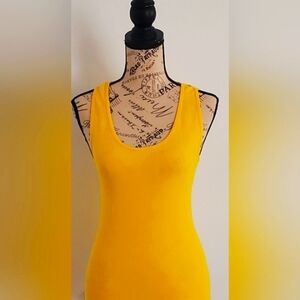 🤳Women's Sleeveless Fitness Tank Top. Sharp yellow. 🌴